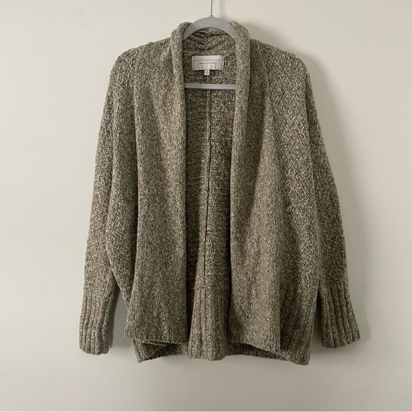 Anthropologie Angel of the North Green and White Marled Cardigan Sweater Size XS - Picture 1 of 4